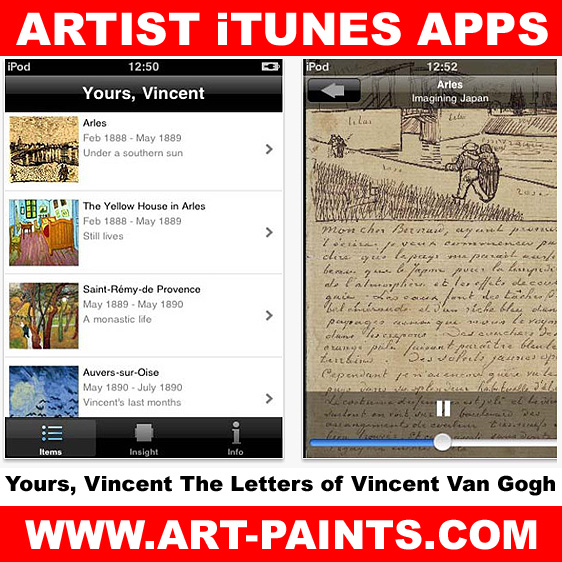 Yours Vincent The Letters of Vincent Van Gogh App