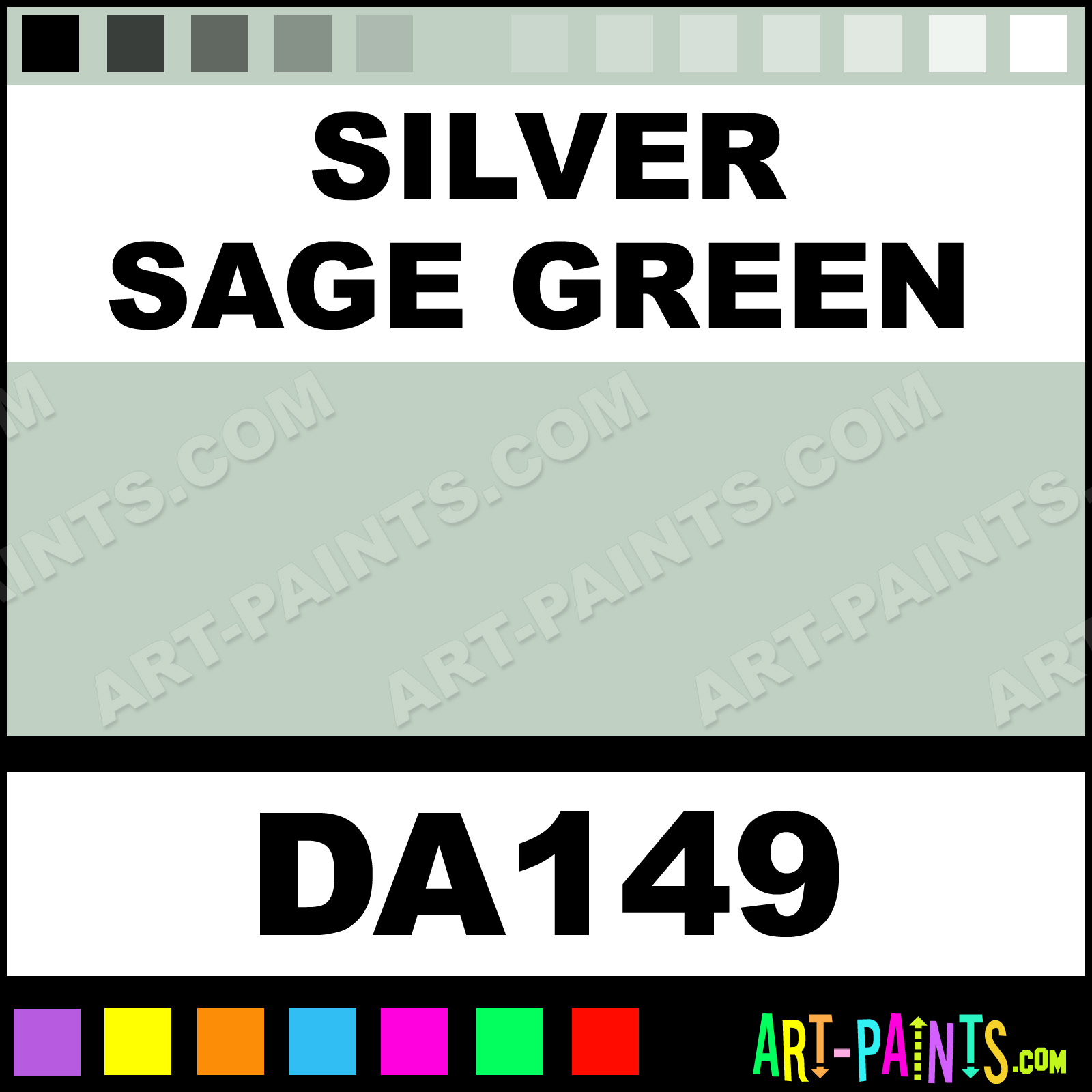 Silver Sage Green DecoArt Acrylic Paints - DA149 - Silver Sage