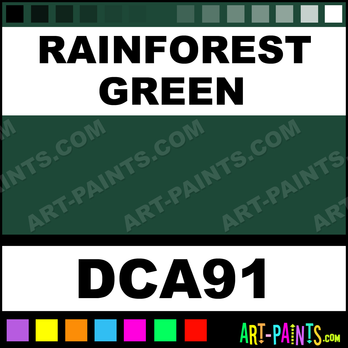 Rainforest Green Crafters Acrylic Paints - DCA91 - Rainforest