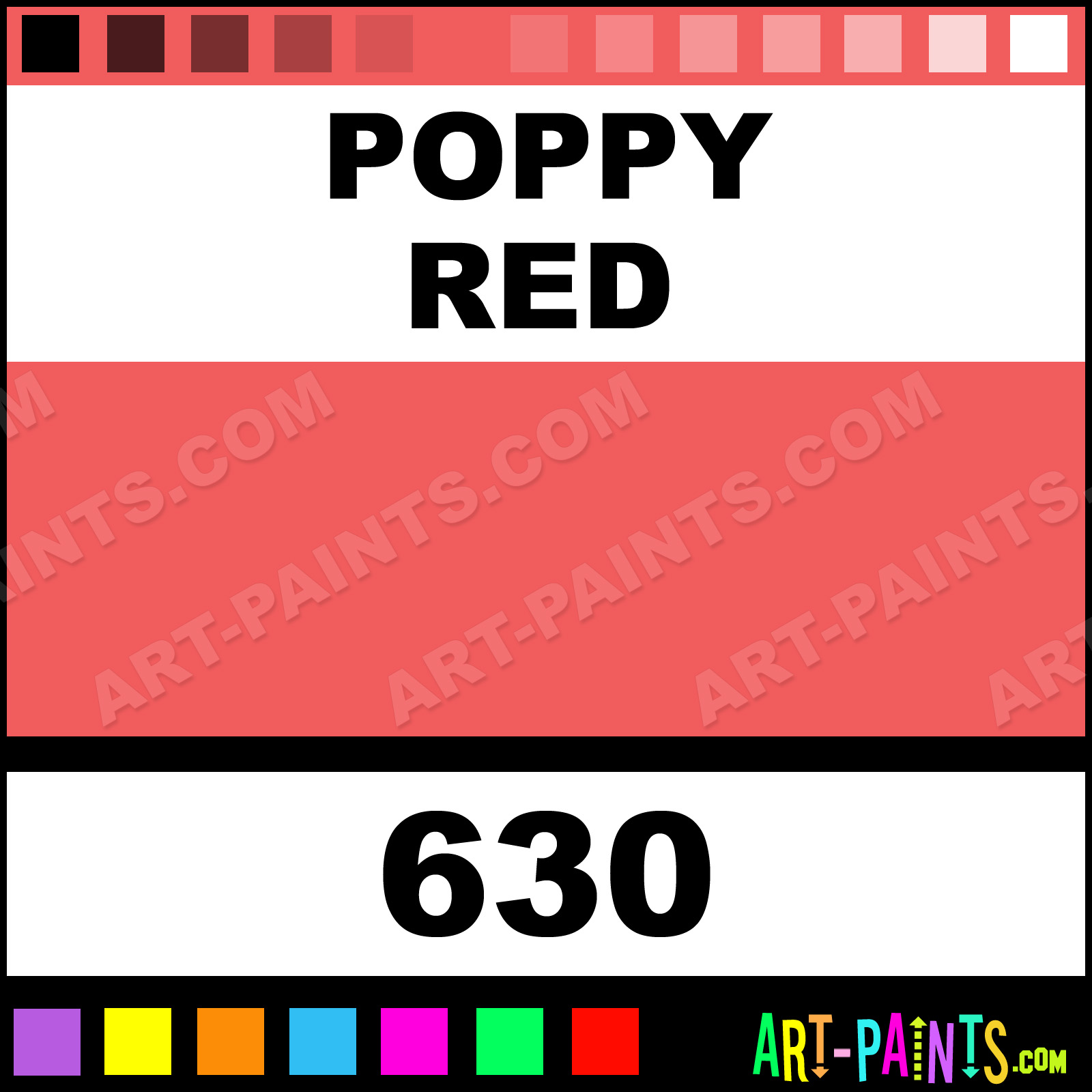 Poppy Red Folk Art Acrylic Paints - 630 - Poppy Red Paint, Poppy