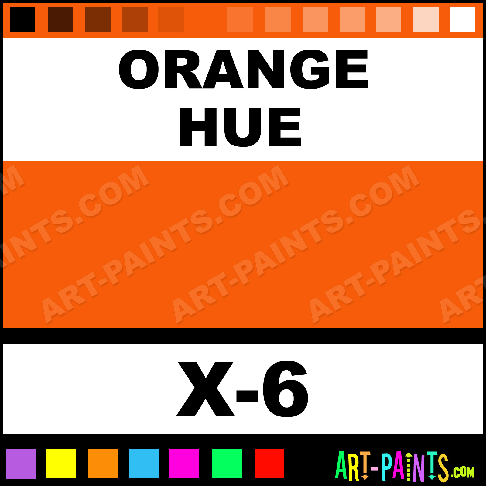X6 orange - brillant - Tamiya - peinture acrylique 10 ml