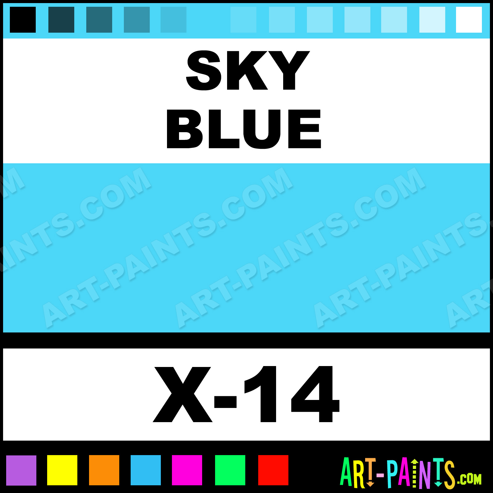 Tamiya X-14 Gloss SKY BLUE Acrylic Model Paint (TAM81014)
