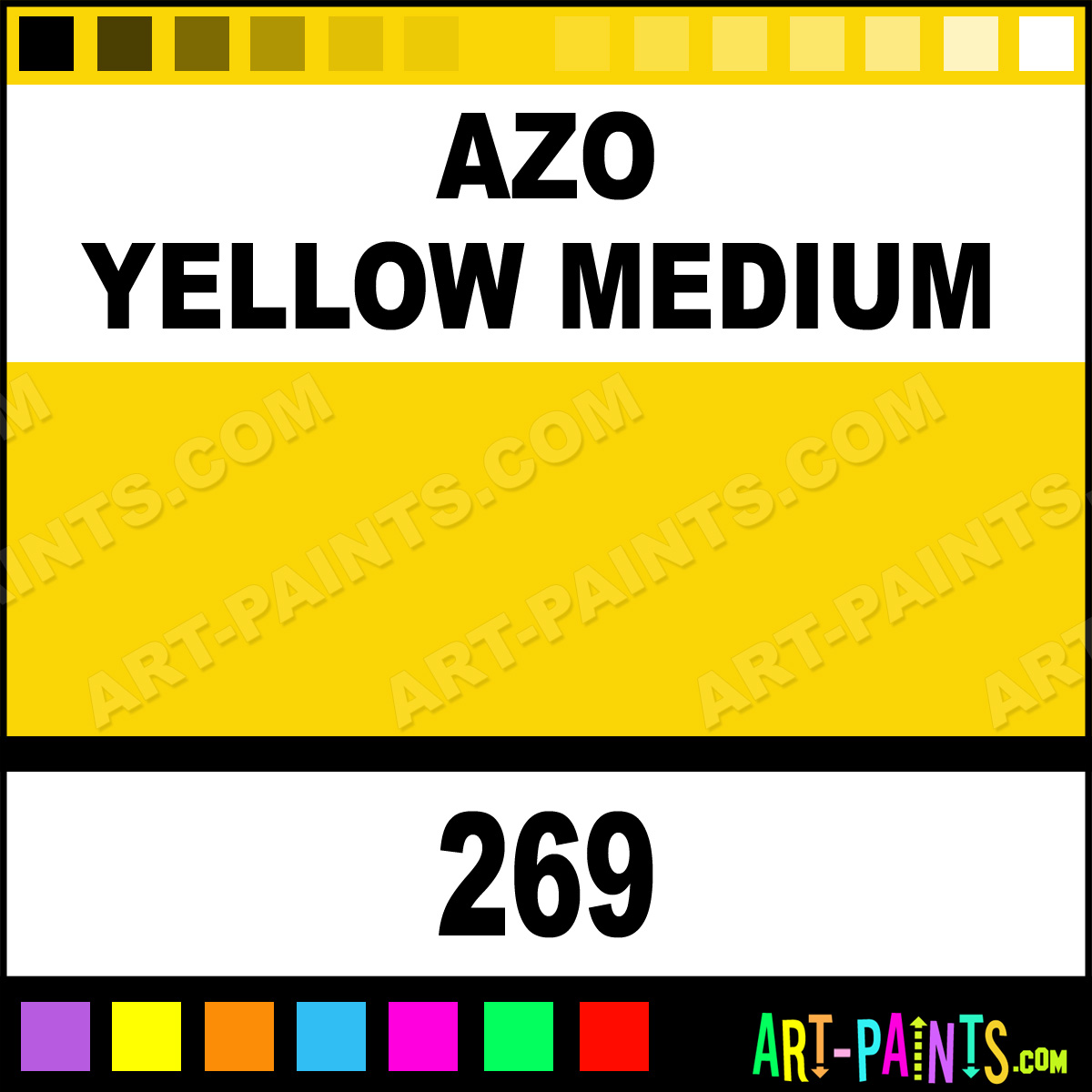 #144 Azo Yellow Medium - Lightfastness: | - Transparent