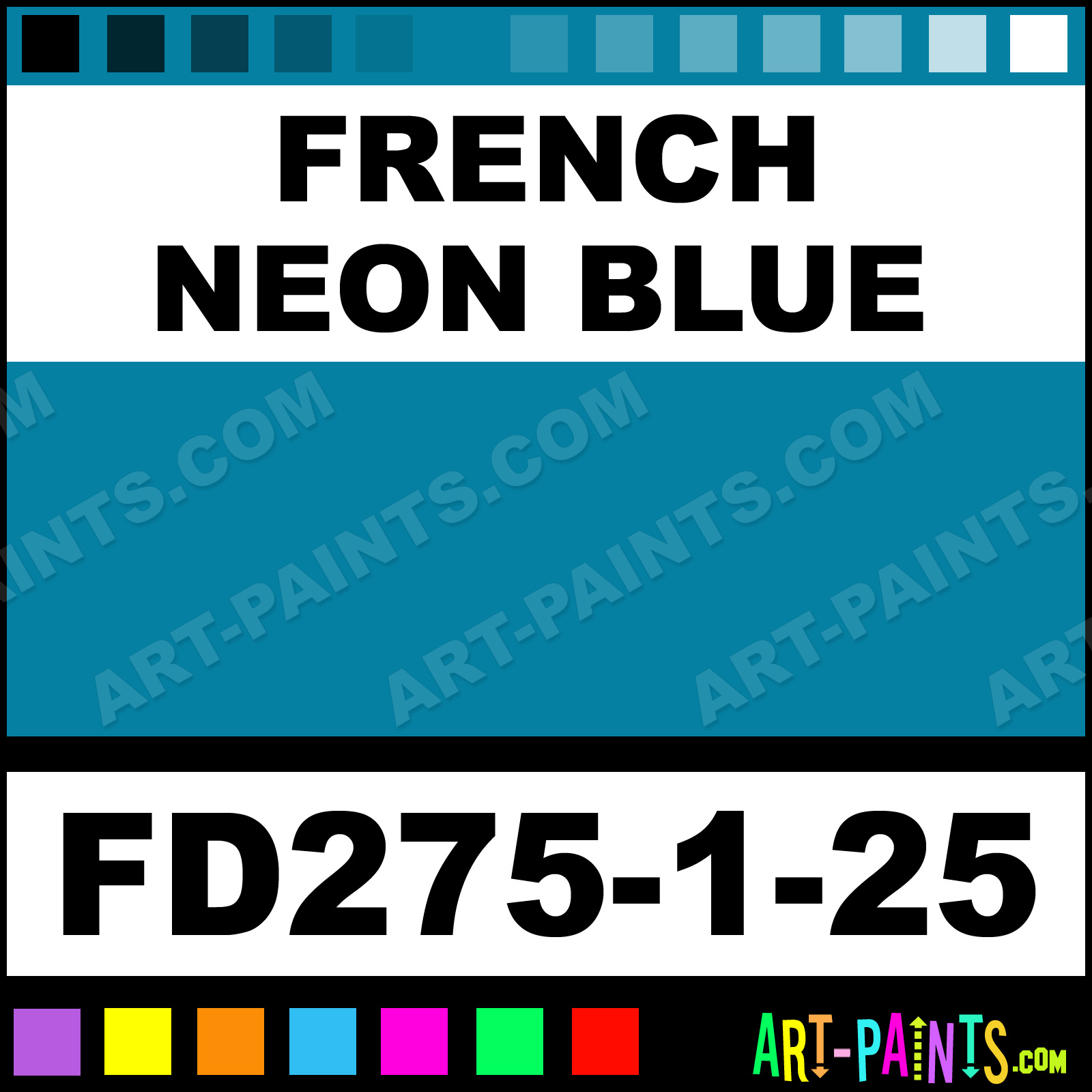 French Neon Blue French Dimensions Ceramic Paints Fd275 1 25 French