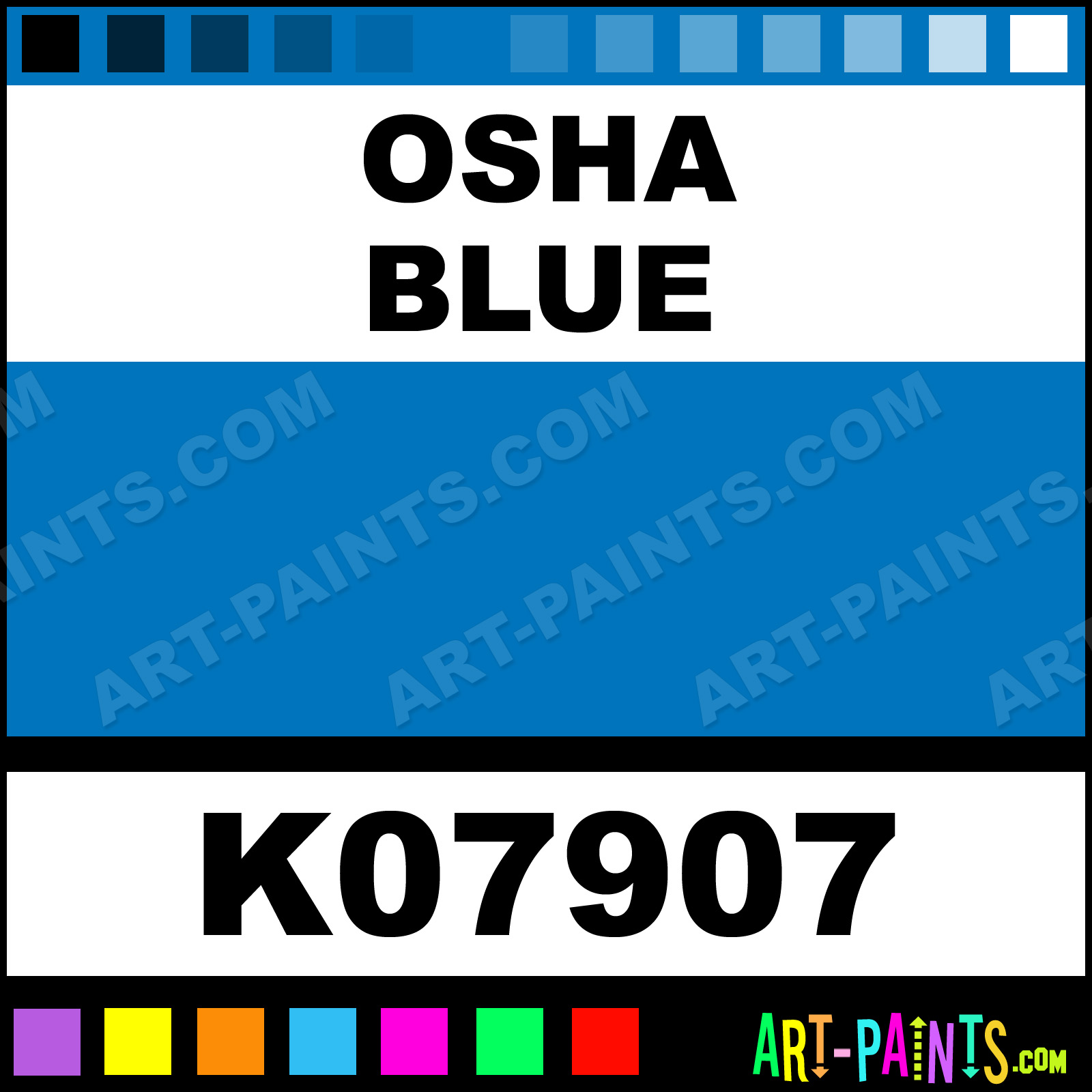osha light blue color code
