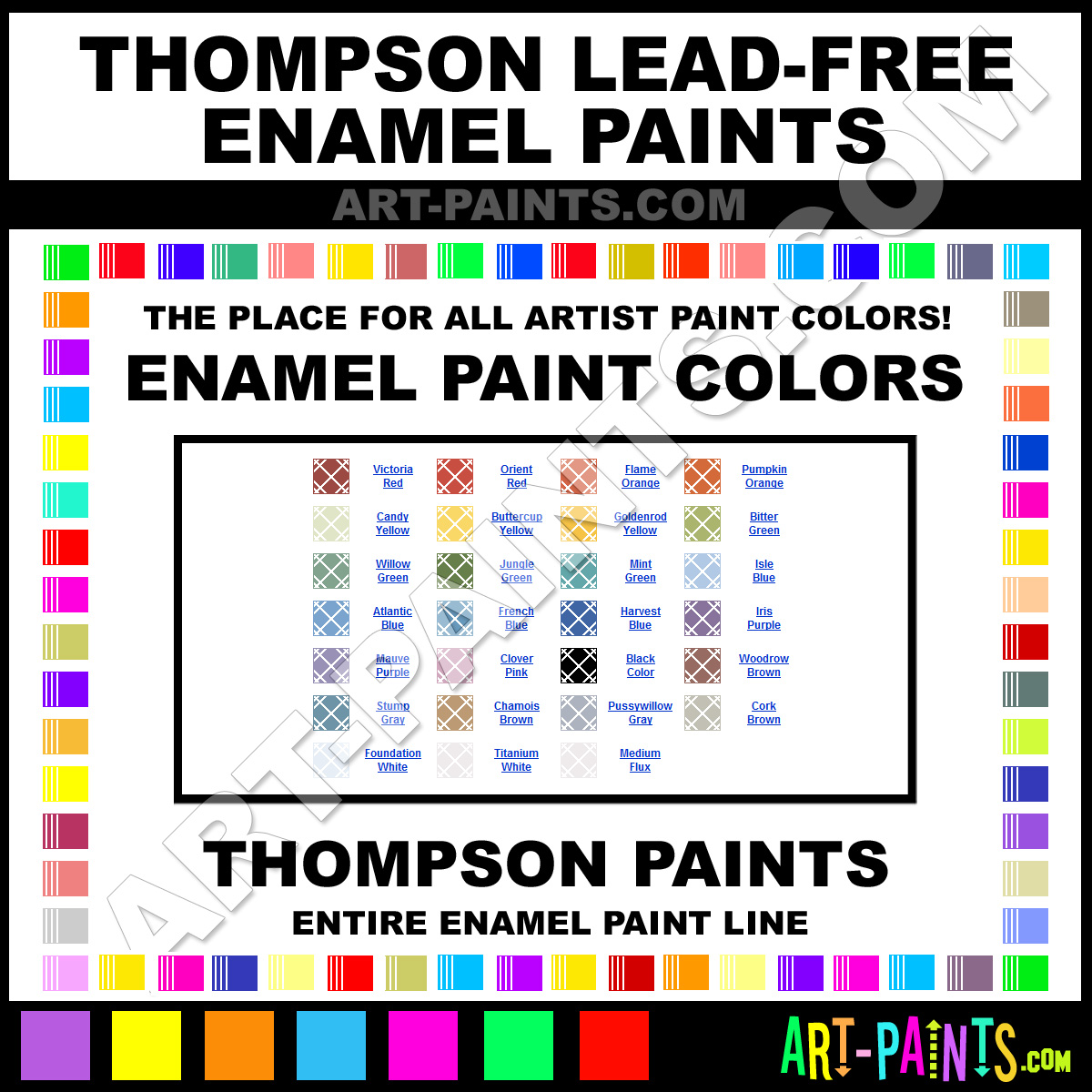 Willow Green Lead-Free Enamel Paints - 30607-7934 - Willow Green