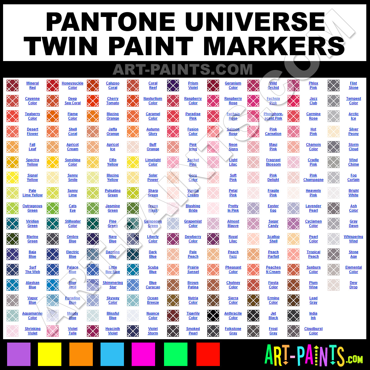 Pantone Universe Twin Paint Marker Paint Marking Pen Colors Pantone