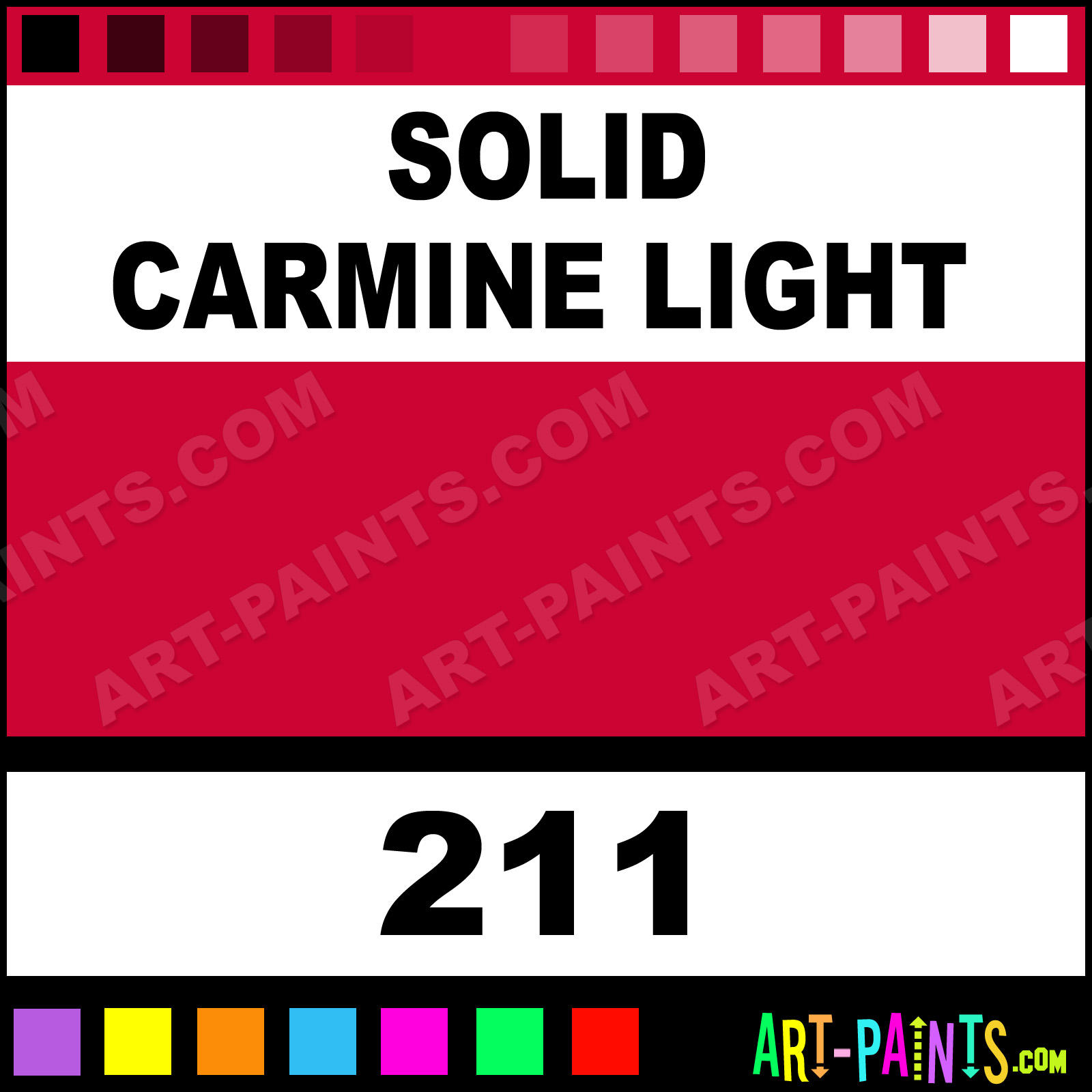 Solid Carmine Light Pebeo Oil Paints - 211 - Solid Carmine Light