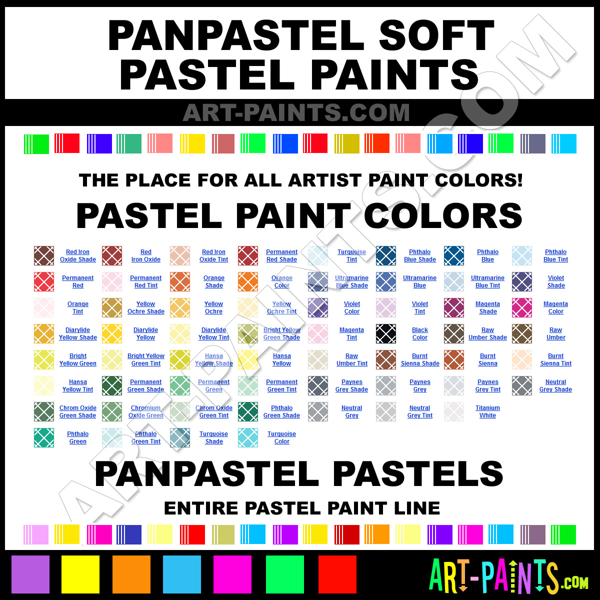 PanPastel Soft Pastel Paint Colors - PanPastel Soft Paint Colors, Soft