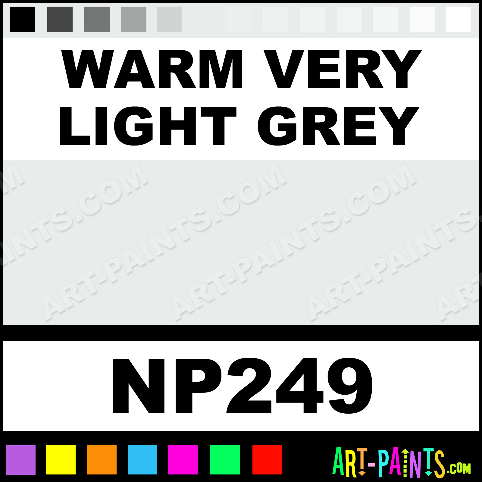 Warm Very Light Grey Nupastel 96 Set Pastel Paints - NP249 - Warm